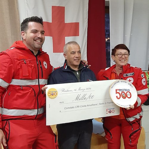 Club 500 Positano supporta la Croce Rossa con i proventi dell'annuale meeting /foto 