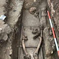A Giugliano scoperta antica necropoli con circa 20 tombe: c'è anche l'epitaffio di un gladiatore