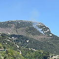 Agerola, principio di incendio a poca distanza dal belvedere di Paipo /foto