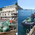 Area Marina Protetta Punta Campanella: oltre una tonnellata di rifiuti rimossa dal mare, dai fondali e da alcune delle spiagge più iconiche 