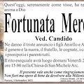 Furore porge l'ultimo saluto alla signora Fortunata Merolla, aveva 89 anni 