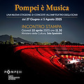 Giovedì 10 aprile si presenta la seconda edizione di "Pompei è Musica" 
