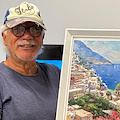 Il pittore Salvatore Rodriguez omaggia la Costa d'Amalfi con una sua opera dedicata a Positano Notizie 
