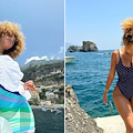 L'influencer, modella e attrice Paola Locatelli se la gode a Positano 