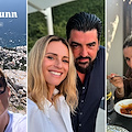 Michelle Hunziker in Penisola Sorrentina per «ricaricare l’anema e ‘o core». Tappa di gusto da Cannavacciuolo