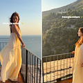 Miriam Leone tra Costiera Amalfitana e Penisola Sorrentina: vacanza tra sole, relax e panorami mozzafiato 