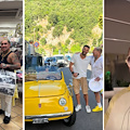Osmani García in vacanza a Positano con la moglie Laura prima della tappa siciliana del suo tour europeo