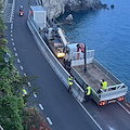 Targhe alterne sulla SS163 Amalfitana: restrizioni dal 14 aprile al 2 maggio, cantiere ad Amalfi in fase di rimozione