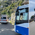 Traffico in tilt sulla Statale Amalfitana: code al bivio di Castiglione, ambulanza bloccata