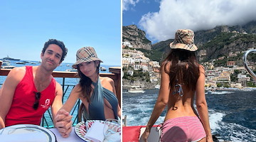A Positano la vacanza di Emily Ratajkowski tra relax, mare e buon cibo
