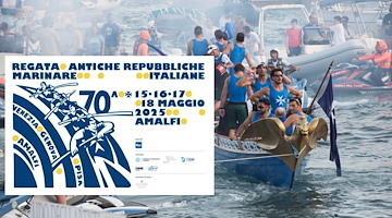 Ad Amalfi la 70a Regata delle Antiche Repubbliche Marinare: svelata l'identità visiva 