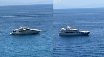Ancora yacht di lusso al largo della Costiera Amalfitana: ecco Eleni e Regulus 