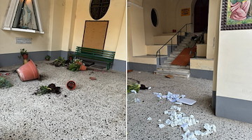 Area antistante la chiesa di Sant’Antonio da Padova a Marina devastata da ignoti: la condanna del Comune di Vietri 