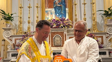 Atrani, il Santuario di Santa Maria del Bando diventa Chiesa cardioprotetta grazie all'Inner Wheel