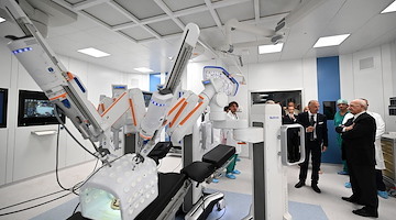 Azienda Ospedaliera di Caserta, inaugurata la nuova piastra operatoria con la sala robotica