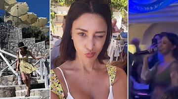 Belen Rodriguez tra Capri e Nerano: sole, relax, musica e divertimento per la popolare showgirl 