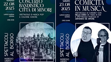 Cetara, 22 e 23 agosto doppio appuntamento all'insegna della musica e della comicità 