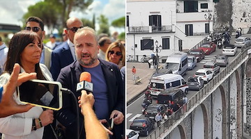 Costa d'Amalfi nella morsa del traffico, Fratelli d'Italia: “Basta caos, De Luca attivi iter per la Ztl urbana”