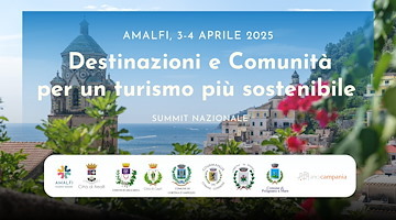 Dal 3 al 4 aprile il Summit nazionale di Amalfi per la migliore gestione dei flussi turistici