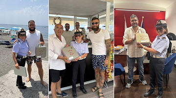 Estate sicura a Maiori: al via il servizio di primo soccorso sulla spiaggia di Erchie e completata la consegna dei defibrillatori 