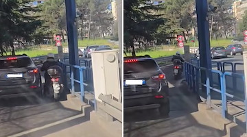 “Furbetti del casello” a Napoli, copre la targa e passa il casello in tangenziale