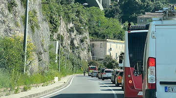Giovedì 29 maggio senso unico alternato tra Vietri sul Mare e Salerno 