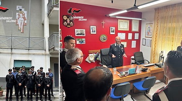 Il Generale La Gala in visita alle Stazioni Carabinieri di Maiori e Ravello 