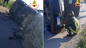 Incidente ad Albanella, scontro frontale tra due auto: tra i feriti anche dei bambini