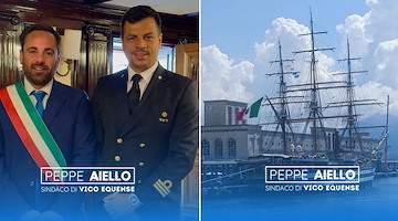 L’Amerigo Vespucci solca le acque campane: Marco Attanasio di Vico Equense al comando della nave più bella del mondo 