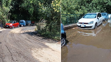 Maltempo a Positano: intervento straordinario di pulizia della strada provinciale Montepertuso - Nocelle 