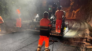 Massa Lubrense, conclusi i lavori notturni di ripristino in via Vespucci: nessuna interruzione del traffico