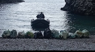 Massa Lubrense: operazione di bonifica del suggestivo il Fiordo di Crapolla