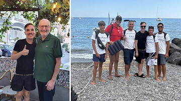 Nicola Siciliano in vacanza a Minori: per il rapper gita in barca e tappa di gusto 