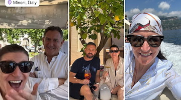 Relax tra Positano e Minori per Francesca Marsetti, chef del programma "È sempre mezzogiorno"