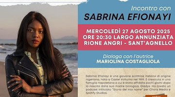 Sant'Agnello, stasera l'incontro con la scrittrice Sabrina Efionayi