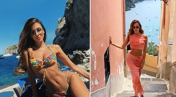 Sole e relax tra Capri e Positano per Natalia Carvajal, Miss Universo Costa Rica