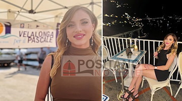 Tanya La Gatta a Positano: cena vista mare prima della Vela Longa 2025 a Napoli