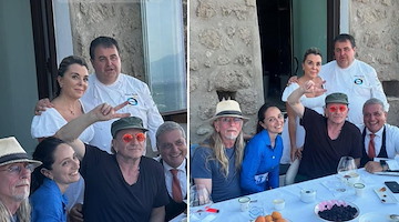 Tappa di gusto a Vico Equense per Bono Vox, storico frontman e fondatore degli U2