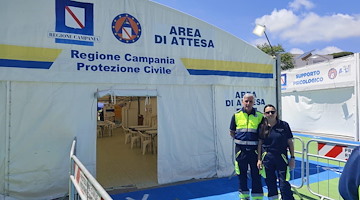 Terremoto ai Campi Flegrei, attiva l'Area di Attesa della Regione Campania presso l'ex Base NATO 