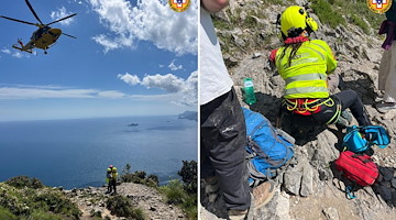 Turista scivola e si ferisce sul Sentiero degli Dei: interviene il CNSAS