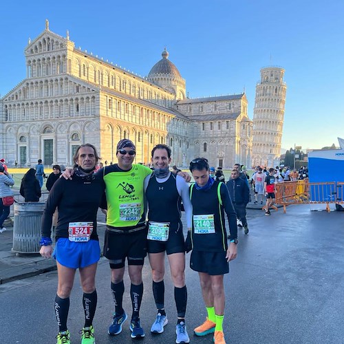22esima edizione della Maratona di Pisa 2021: al via anche quattro partecipanti della Costa d'Amalfi 
