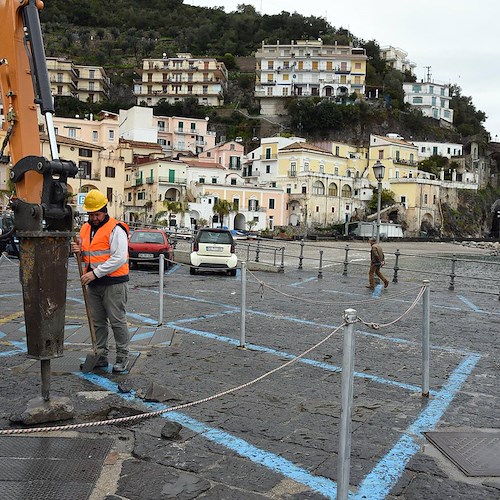 A Cetara quasi conclusi i lavori di collegamento dei reflui urbani al Depuratore di Salerno, Strianese: «Finiremo per l'estate»