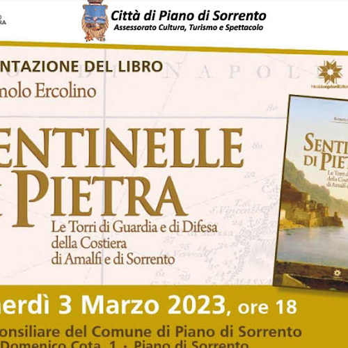 A Piano di Sorrento si presenta libro dedicato alle torri di guardia in Costa d'Amalfi e Penisola Sorrentina