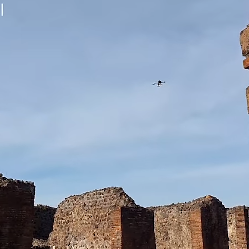 A Pompei un drone per monitorare e tutelare il parco archeologico