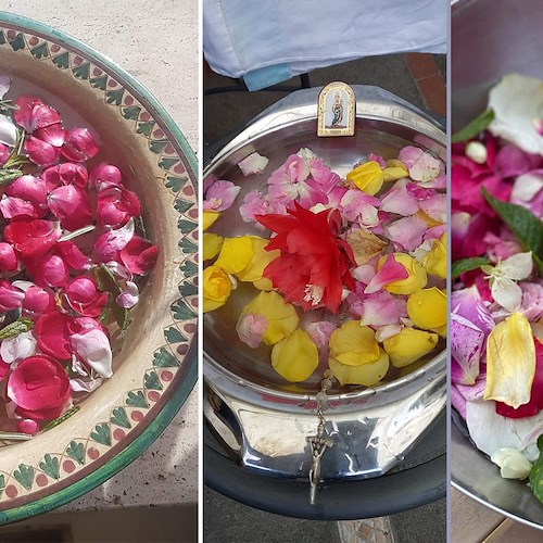 A Positano è ancora viva la tradizione di lavare il viso con acqua e petali di rosa
