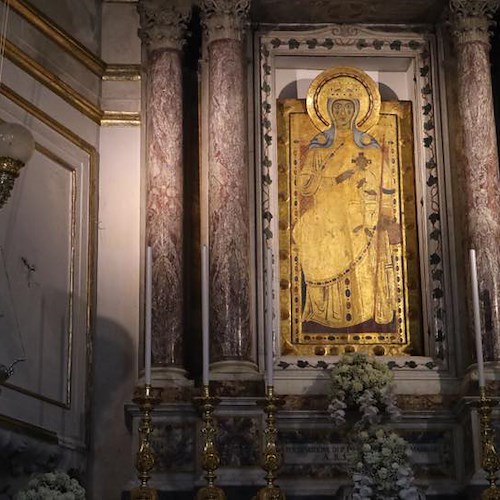 icona Bizantina della Madonna <br />&copy; Parrocchia Santa Maria Assunta Positano