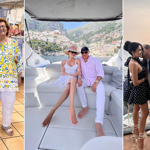 A Positano la vacanza da sogno dell'influencer Leyla Milani-Khoshbin