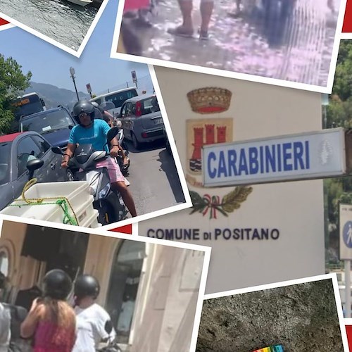 A Positano «situazione preoccupante». Minoranza segnala: «Traffico incontrollato, infrazioni stradali e vandalismo»