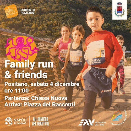 A Positano torna “Family run & friends”: 4 dicembre maratona per la socializzazione
