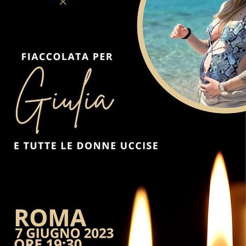 A Roma fiaccolata per Giulia Tramontano e tutte le vittime di femminicidio